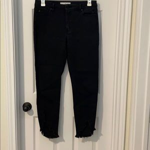 Black KanCan Slightly Distressed Denim